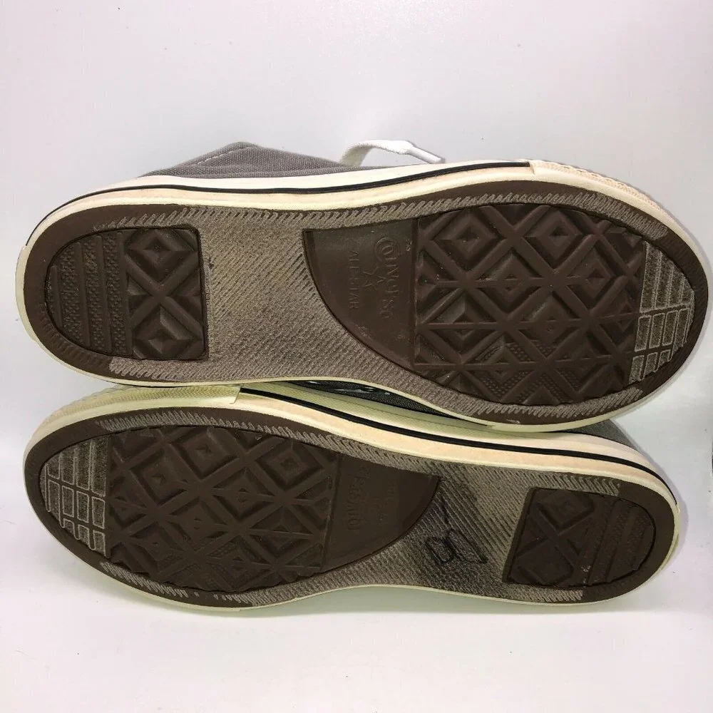 Converse All Star Junior 6 Mens 6 Gray Low Top Lace Up Padded Cushion Tongue